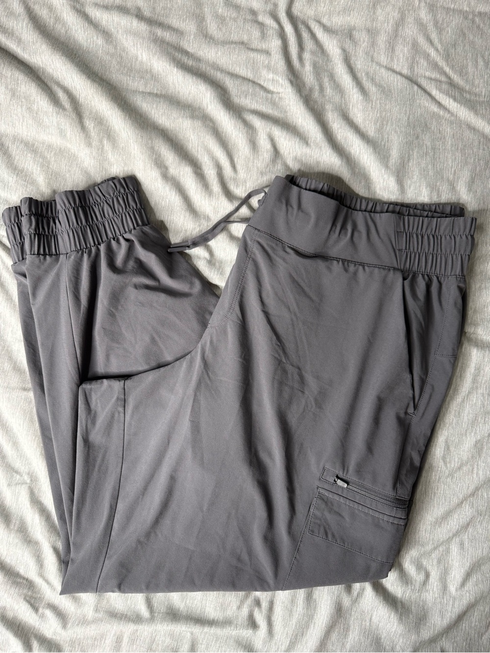 Womens All In Motion Gray Elastic Waist Joggers